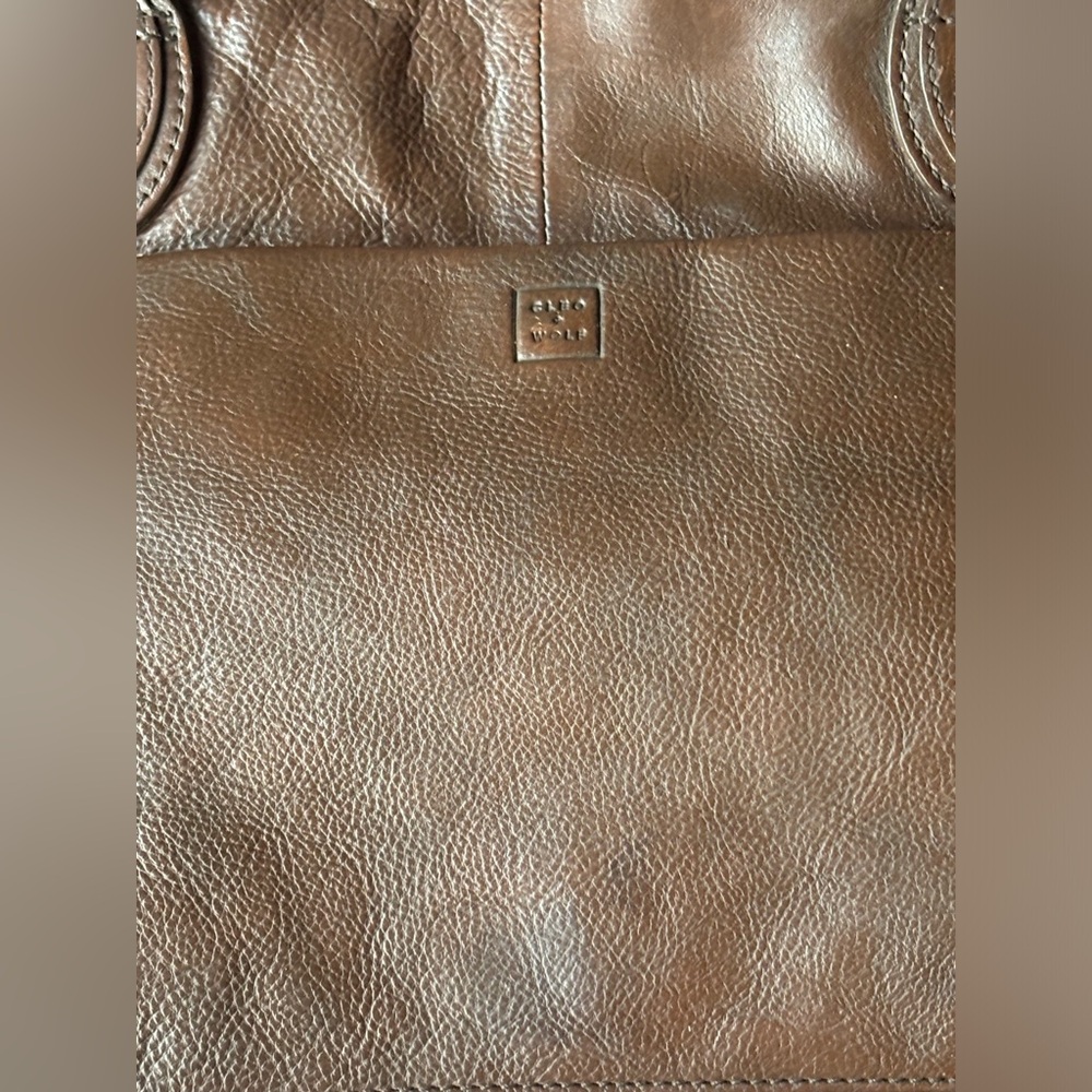 Cleo + Wolf Women's Basketweave Leather Tote Purse Handbag - Picture 5 of 12